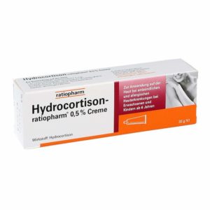 Hydrocortison-ratiopharm auf weissem Grund